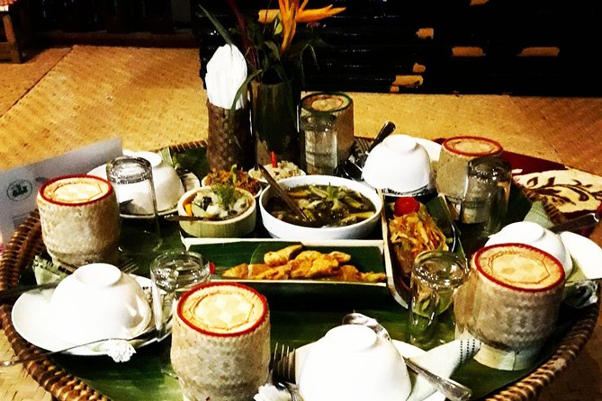 Full Day bamboo experience with cooking class & Kuang si waterfalls - The sun bear rescue center inside the falls area