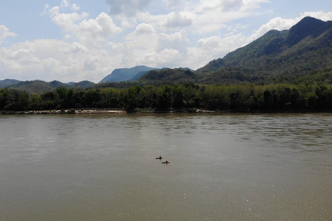 Full day / Half Day Kayaking and Pak Ou Caves with optional sunset cruise - A shower and river view at Manifa Elephant Camp