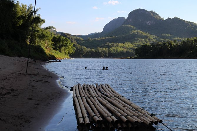 FULL DAY – Kuang Si Waterfall, Kayak on the Nam Ou / Mekong River, Pak Ou Caves - Lunch at Manifa Elephant Camp