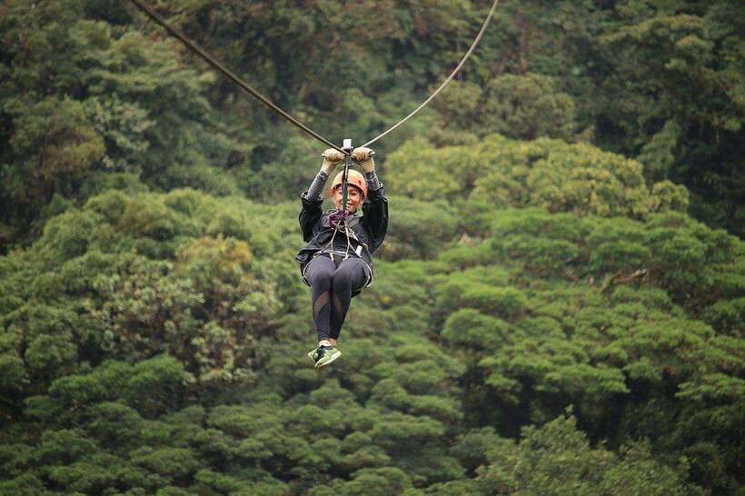 Kuang Si Waterfall, Tree Top Cafe, Ziplining - Who will get the most from this tour