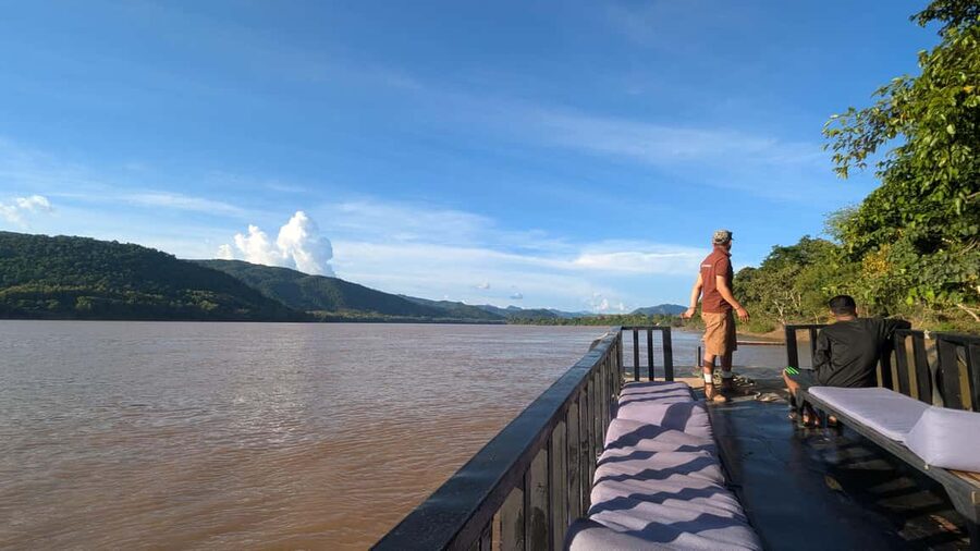 Luang Prabang: Afternoon Kuang Si Waterfalls & Sunset Cruise - The Mekong cruise changes the mood