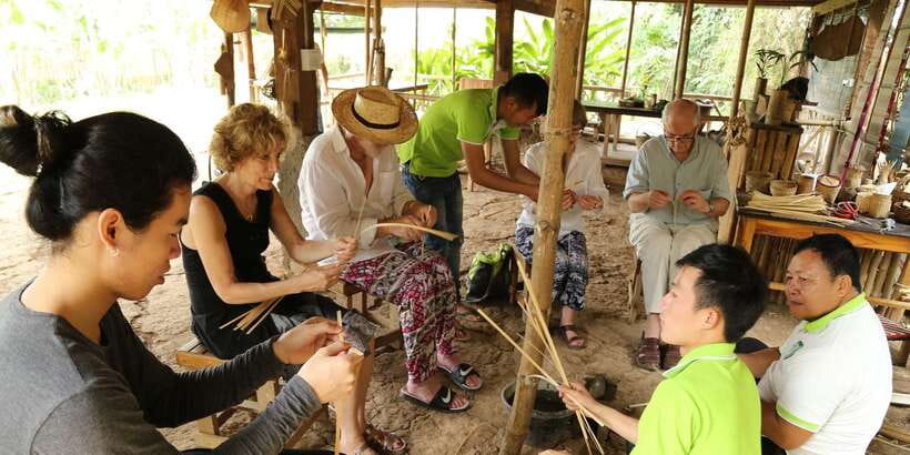 Luang Prabang: Bamboo Weaving Workshop & Cooking Class - Bamboo instruments, local music, and a little dancing