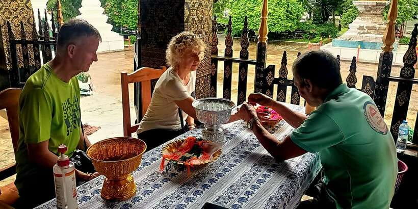 Luang Prabang: Foodie Walking Tour & Monk Blessing - Walking through the UNESCO old town