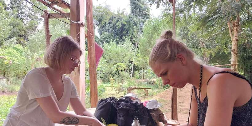 Luang Prabang: Organic Farm Experience & Hike to Kuang si - Meeting the rescued bears