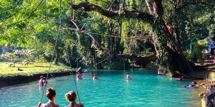 Vang Vieng: Blue Lagoon and Countryside Bike Tour with Lunch - Thirty kilometers of countryside riding