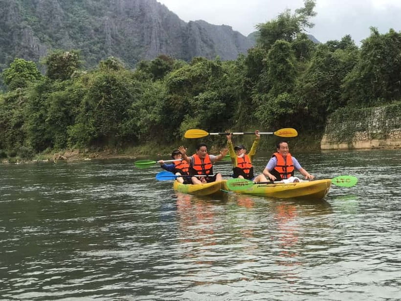 Vang Vieng: Day Tour with Kayaking, Ziplining, and Rafting - Kayaking the Nam Song River for 40 minutes