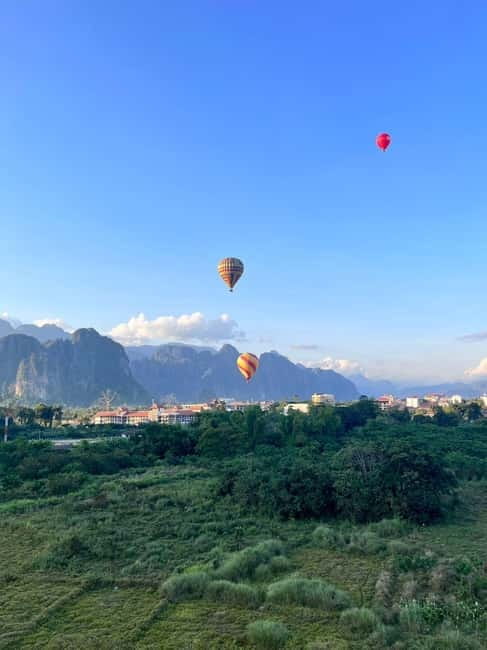 Vang Vieng: Hot Air Balloon Ride with City Hotel Pickup - Key points to know before booking
