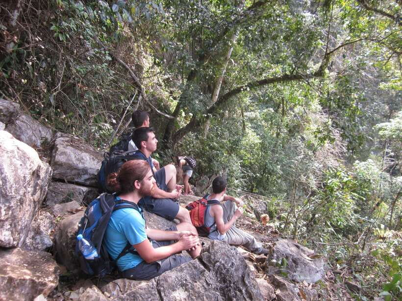 Vang Vieng: Jungle & Caves Full-Day Private Trekking Tour - The climb to Vang Vieng’s ridge