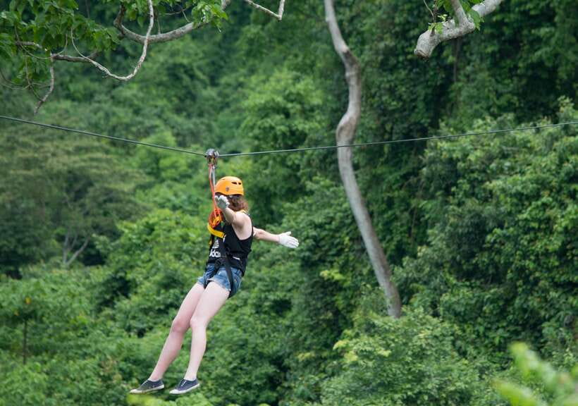Vang Vieng: Kayaking & Cave Tubing with Zip Line/Blue Lagoon - Starting north of Vang Vieng