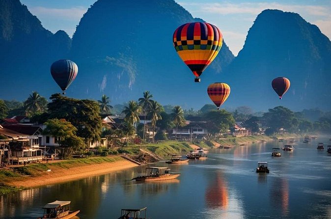Vang Vieng Laos Hot Air Balloon Adventure Tour - Photos, food, and the return to your hotel