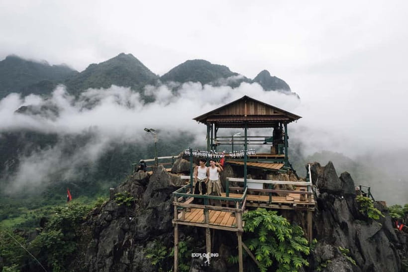 Vang Vieng: Namxay Viewpoint, Blue Lagoon 1 & Phoukham Cave - Blue Lagoon 1: refreshing water and midday crowds